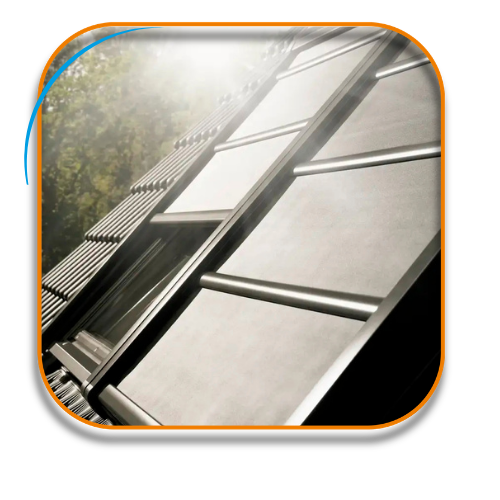 Volets roulants souples sur toit