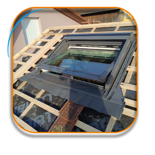 Velux sur charpente en Alsace